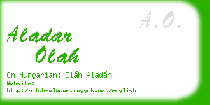 aladar olah business card